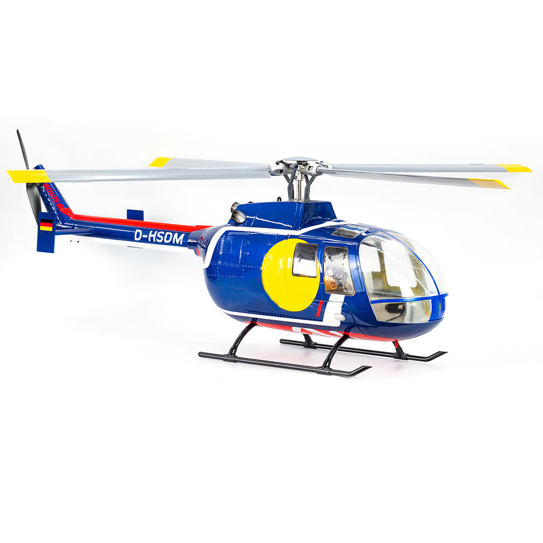 FLYWING BO105 470 Size 2.4G 6CH Military RC Helicopter With ACE Flight Controller, GPS and Adjustable Left/Right-Handed Controls