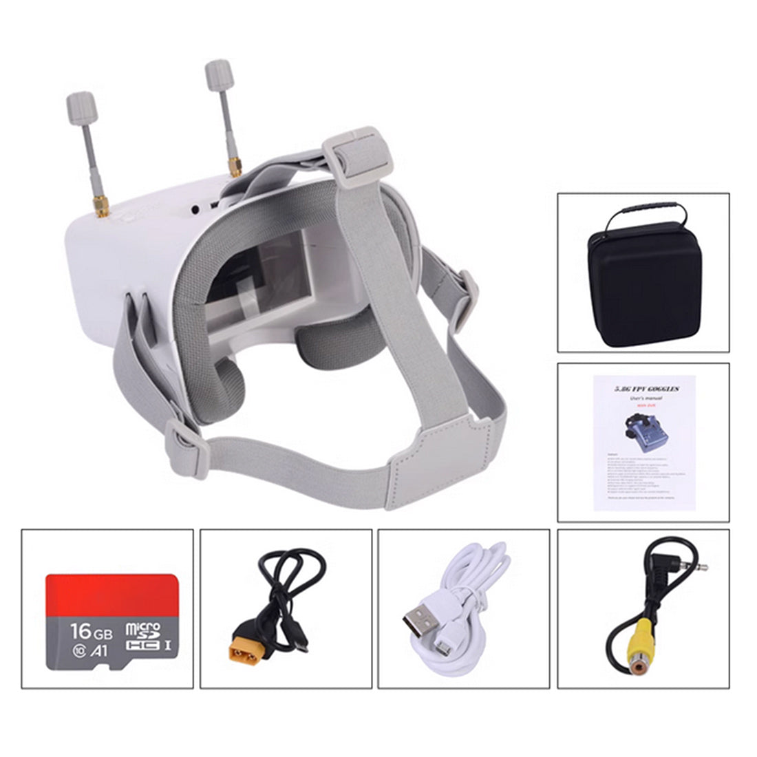 drone vr goggles 008D PRO FPV 5.8G HD Goggles with Drone View DVR