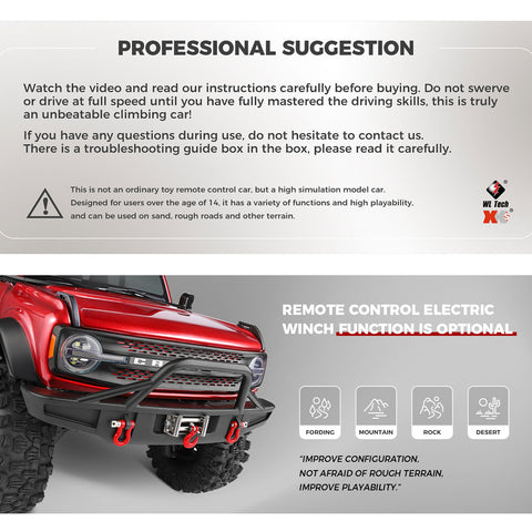 1/10 Scale 2.4G 4WD RC Off-Road Car - RTR Version 1/10 Scale 2.4G 4WD RC Off-Road Car - RTR Version