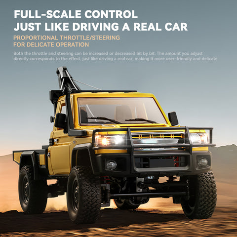 1/12 Scale RC Crawler Car 2.4G Full-proportional 4WD with Functional Crane, Liftable Hook & 2-Speed 1/12 Scale RC Crawler Car 2.4G Full-proportional 4WD with Functional Crane, Liftable Hook & 2-Speed