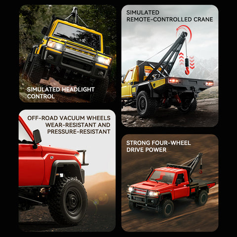 1/12 Scale RC Crawler Car 2.4G Full-proportional 4WD with Functional Crane, Liftable Hook & 2-Speed 1/12 Scale RC Crawler Car 2.4G Full-proportional 4WD with Functional Crane, Liftable Hook & 2-Speed