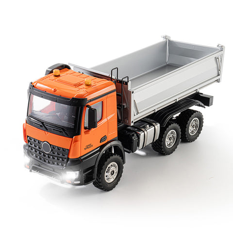 1/14 Scale 14CH Full-Proportional Alloy RC Dump Truck (RTR/Orange) 1/14 Scale 14CH Full-Proportional Alloy RC Dump Truck (RTR/Orange)