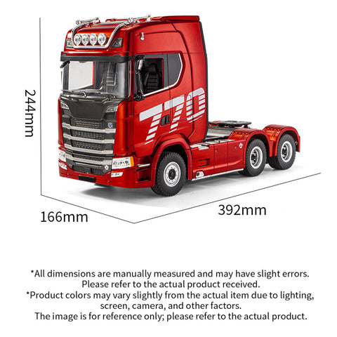 1/18 Scale 6x4 770S Heavy Duty Tractor Truck - RC Semi Trailer with Rear Wheel Drive, Adult Collectible Model 1/18 Scale 6x4 770S Heavy Duty Tractor Truck - RC Semi Trailer with Rear Wheel Drive, Adult Collectible Model
