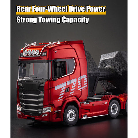 1/18 Scale 6x4 770S Heavy Duty Tractor Truck - RC Semi Trailer with Rear Wheel Drive, Adult Collectible Model 1/18 Scale 6x4 770S Heavy Duty Tractor Truck - RC Semi Trailer with Rear Wheel Drive, Adult Collectible Model