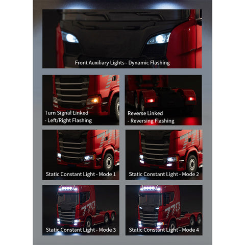 1/18 Scale 6x4 770S Heavy Duty Tractor Truck - RC Semi Trailer with Rear Wheel Drive, Adult Collectible Model 1/18 Scale 6x4 770S Heavy Duty Tractor Truck - RC Semi Trailer with Rear Wheel Drive, Adult Collectible Model