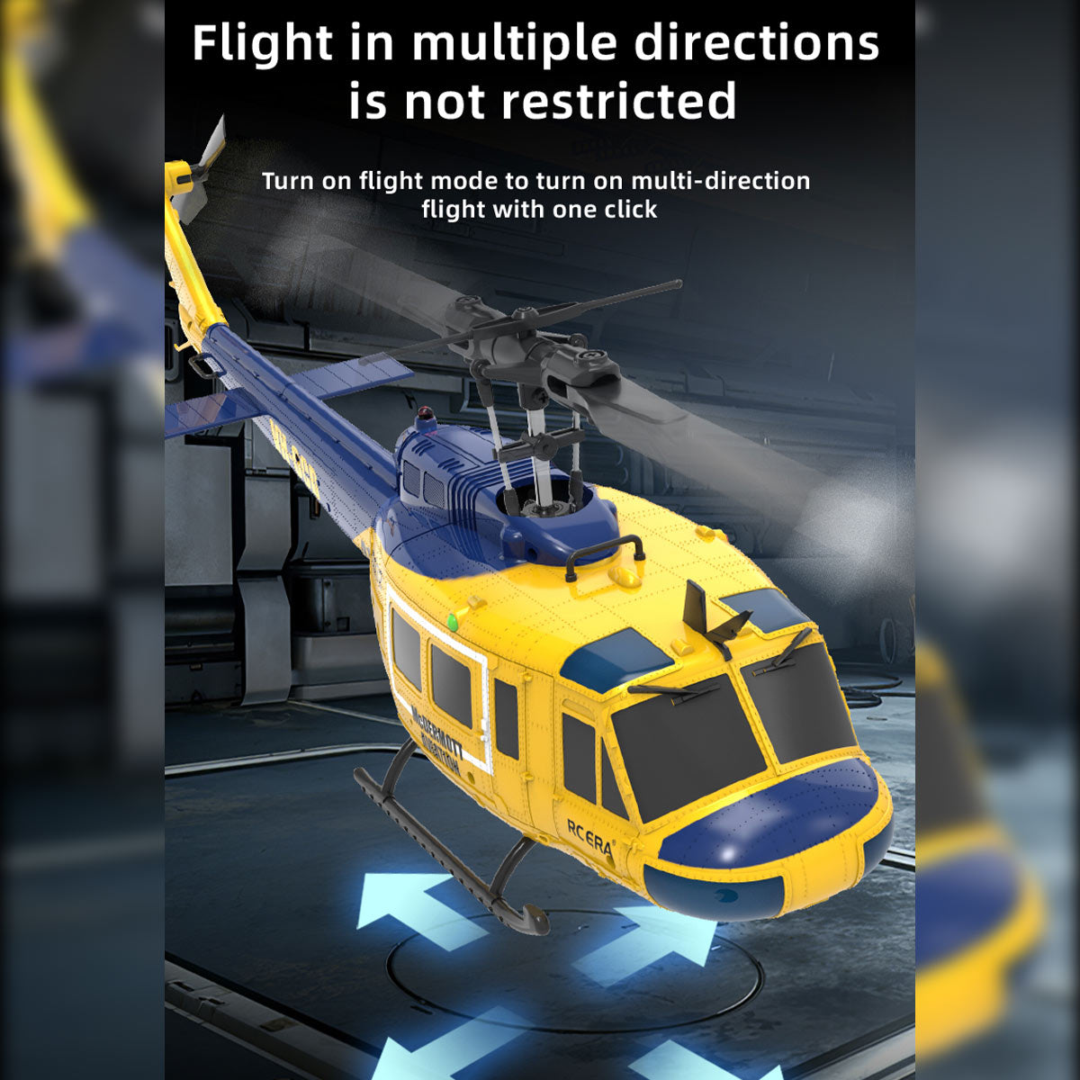 RC ERA C032 1/48 Scale UH-1 Huey 2.4G 6CH Flybarless RC Helicopter - RTF