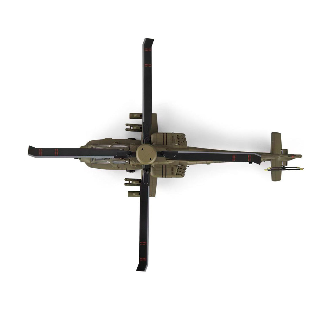C170 1/48 Scale AH-64D 2.4G 6CH RC Helicopter, Flybarless Military Helicopter with Optical Flow Positioning, TOF & Altitude Hold, One-Key Inverted Flight, Brushless Motor (RTF Version)