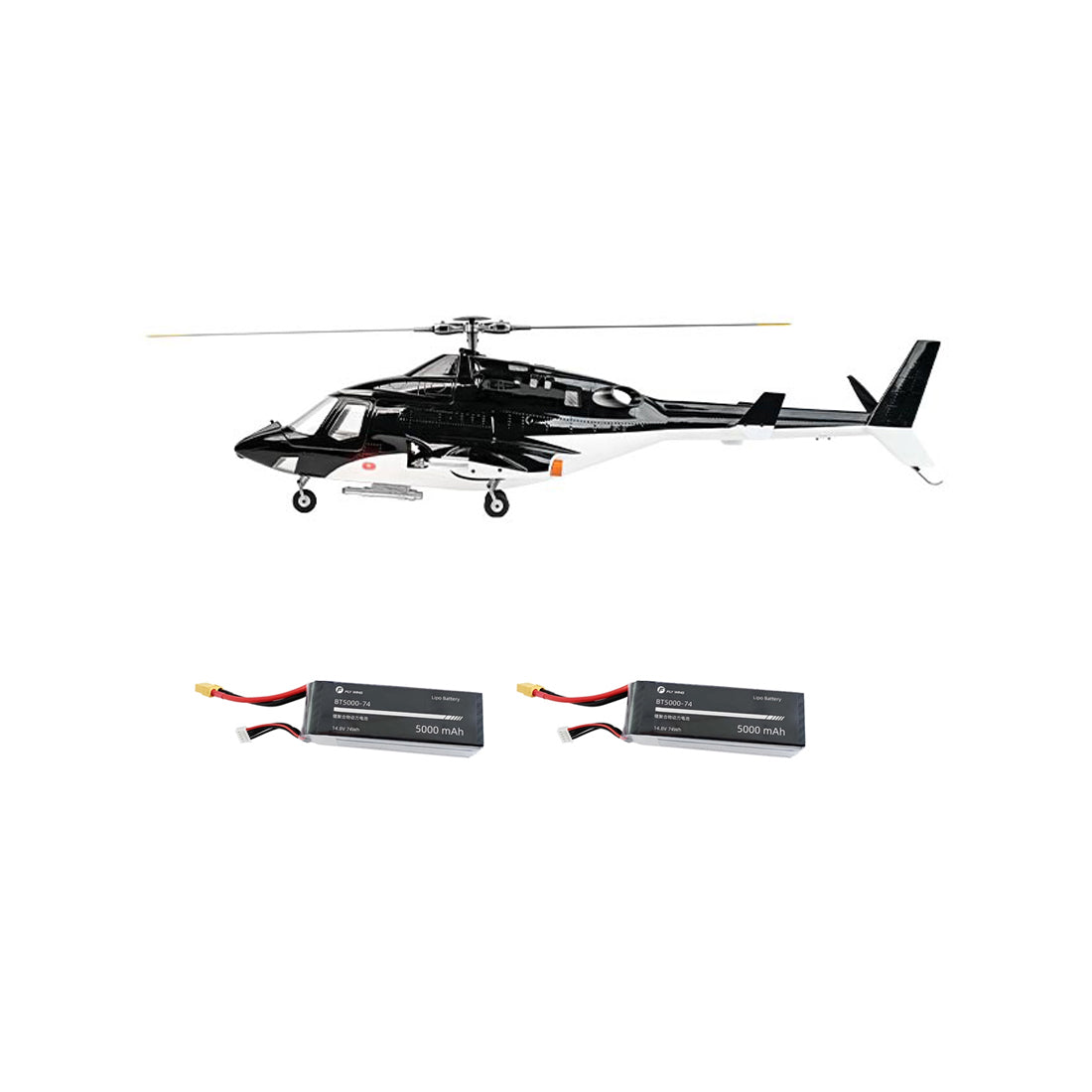 FLYWING Bell222 Airwolf 2.4G 6CH 470-Class RC Helicopter with with Retractable Landing Gear, GPS & ACE FC (RTF)
