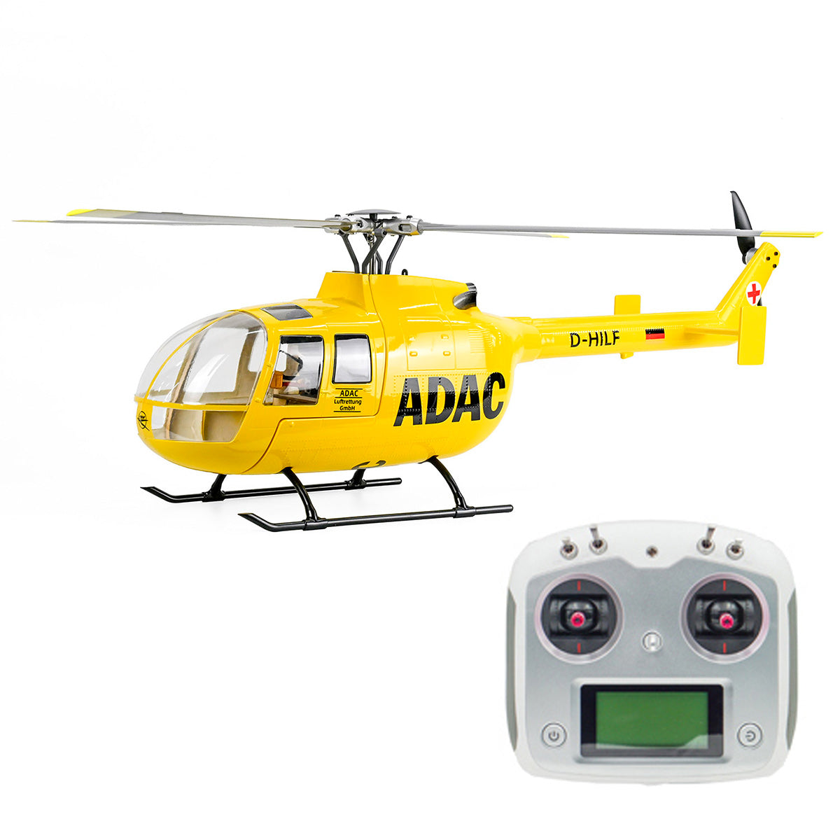 Flywing BO105 Military RC Helicopter With H1 ,GPS and Controls | RTRhobby
