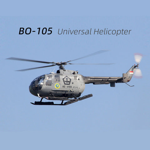 FLYWING BO105 470 Size 2.4G 6CH Military RC Helicopter With H1 Flight Controller, GPS and Adjustable Left/Right-Handed Controls  FLYWING BO105 470 Size 2.4G 6CH Military RC Helicopter With H1 Flight Controller, GPS and Adjustable Left/Right-Handed Controls