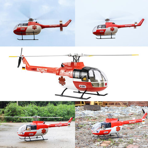 FLYWING BO105 470 Size 2.4G 6CH Military RC Helicopter With H1 Flight Controller, GPS and Adjustable Left/Right-Handed Controls  FLYWING BO105 470 Size 2.4G 6CH Military RC Helicopter With H1 Flight Controller, GPS and Adjustable Left/Right-Handed Controls