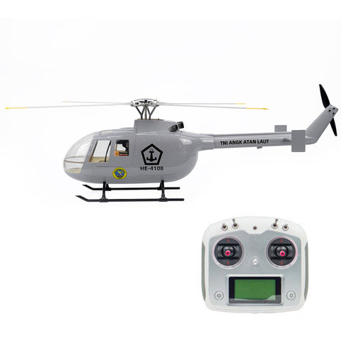 FLYWING BO105 470 Size 2.4G 6CH Military RC Helicopter With H1 Flight Controller, GPS and Adjustable Left/Right-Handed Controls  FLYWING BO105 470 Size 2.4G 6CH Military RC Helicopter With H1 Flight Controller, GPS and Adjustable Left/Right-Handed Controls