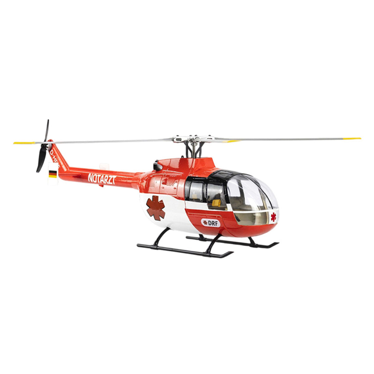 FLYWING BO105 470 Size 2.4G 6CH Military RC Helicopter With ACE Flight Controller, GPS and Adjustable Left/Right-Handed Controls