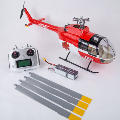 FLYWING BO105 470 Size 2.4G 6CH Military RC Helicopter With H1 Flight Controller, GPS and Adjustable Left/Right-Handed Controls  FLYWING BO105 470 Size 2.4G 6CH Military RC Helicopter With H1 Flight Controller, GPS and Adjustable Left/Right-Handed Controls