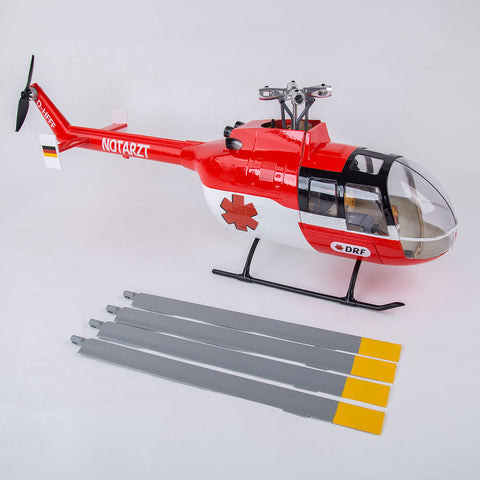 FLYWING BO105 470 Size 2.4G 6CH Military RC Helicopter With H1 Flight Controller, GPS and Adjustable Left/Right-Handed Controls  FLYWING BO105 470 Size 2.4G 6CH Military RC Helicopter With H1 Flight Controller, GPS and Adjustable Left/Right-Handed Controls