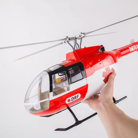 FLYWING BO105 470 Size 2.4G 6CH Military RC Helicopter With H1 Flight Controller, GPS and Adjustable Left/Right-Handed Controls  FLYWING BO105 470 Size 2.4G 6CH Military RC Helicopter With H1 Flight Controller, GPS and Adjustable Left/Right-Handed Controls
