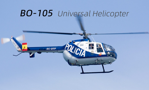 FLYWING BO105 470 Size 2.4G 6CH Military RC Helicopter With H1 Flight Controller, GPS and Adjustable Left/Right-Handed Controls  FLYWING BO105 470 Size 2.4G 6CH Military RC Helicopter With H1 Flight Controller, GPS and Adjustable Left/Right-Handed Controls