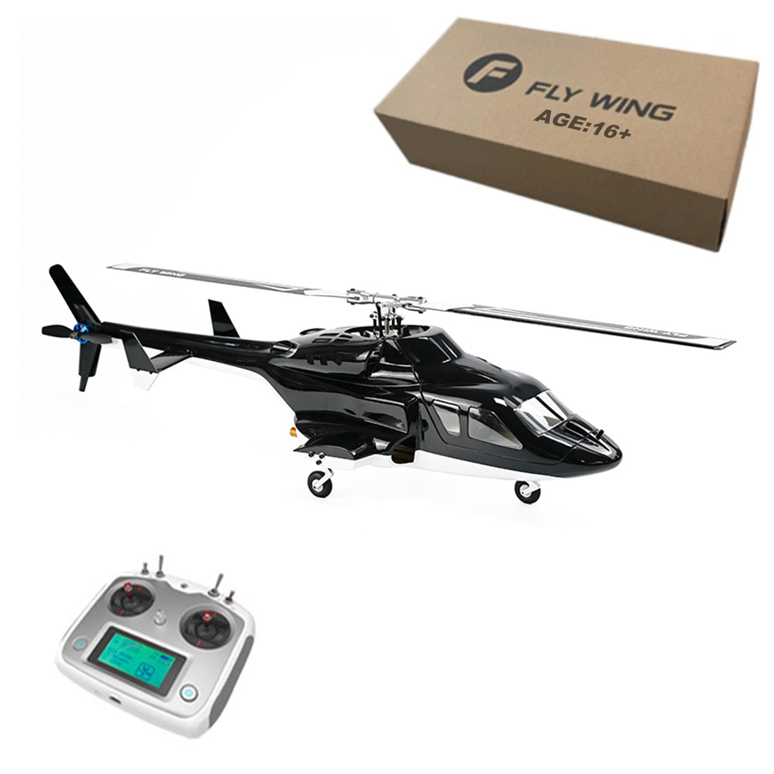 FLY Wing Bell-206 RC Helicopter Original Tail Main Blade Motor Servo ESC Akkus e FLY Wing Bell-206 RC Helicopter Original Tail Main Blade Motor Servo ESC Akkus e