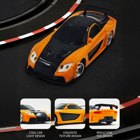 1/43 Scale 2.4G Full Proportional RC Electric Mini Racing Drift Car Model with Lights Kit  1/43 Scale 2.4G Full Proportional RC Electric Mini Racing Drift Car Model with Lights Kit
