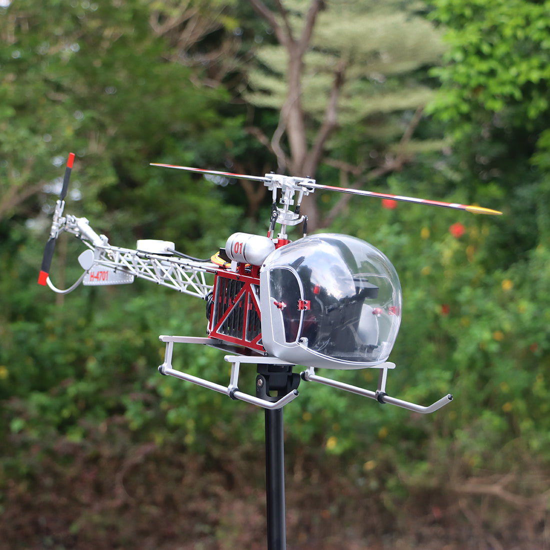 WOLFBUSH Bell-47 2.4G 450-Class 3-Blade RC Helicopter with H1PRO Flight Controller (RTF) Pre-sale