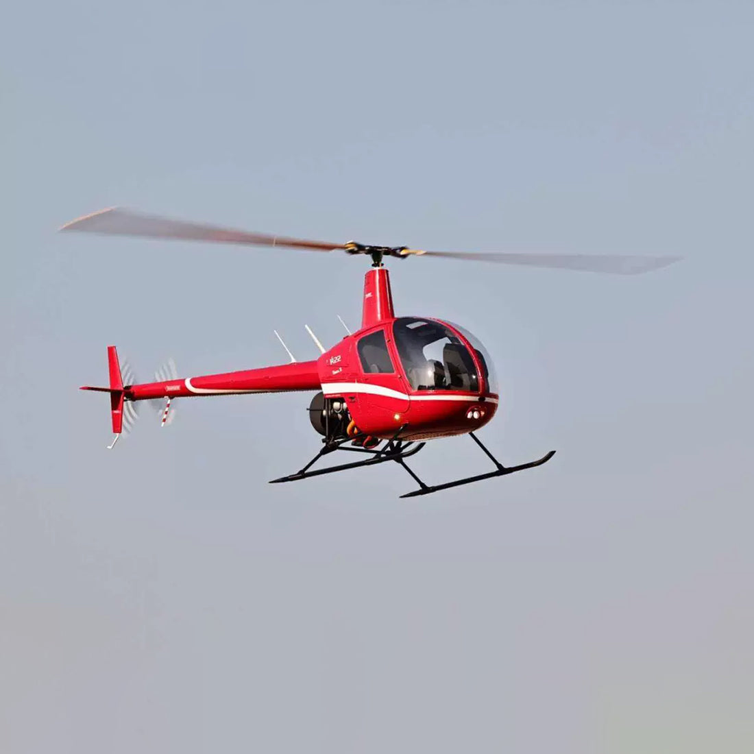 RVE R22 Robinson 1/4.5 Scale 700-Class RC Helicopter, 2.4GHz 6CH GPS Scale Model with H2 Flight Controller( RTF/KIT Version)