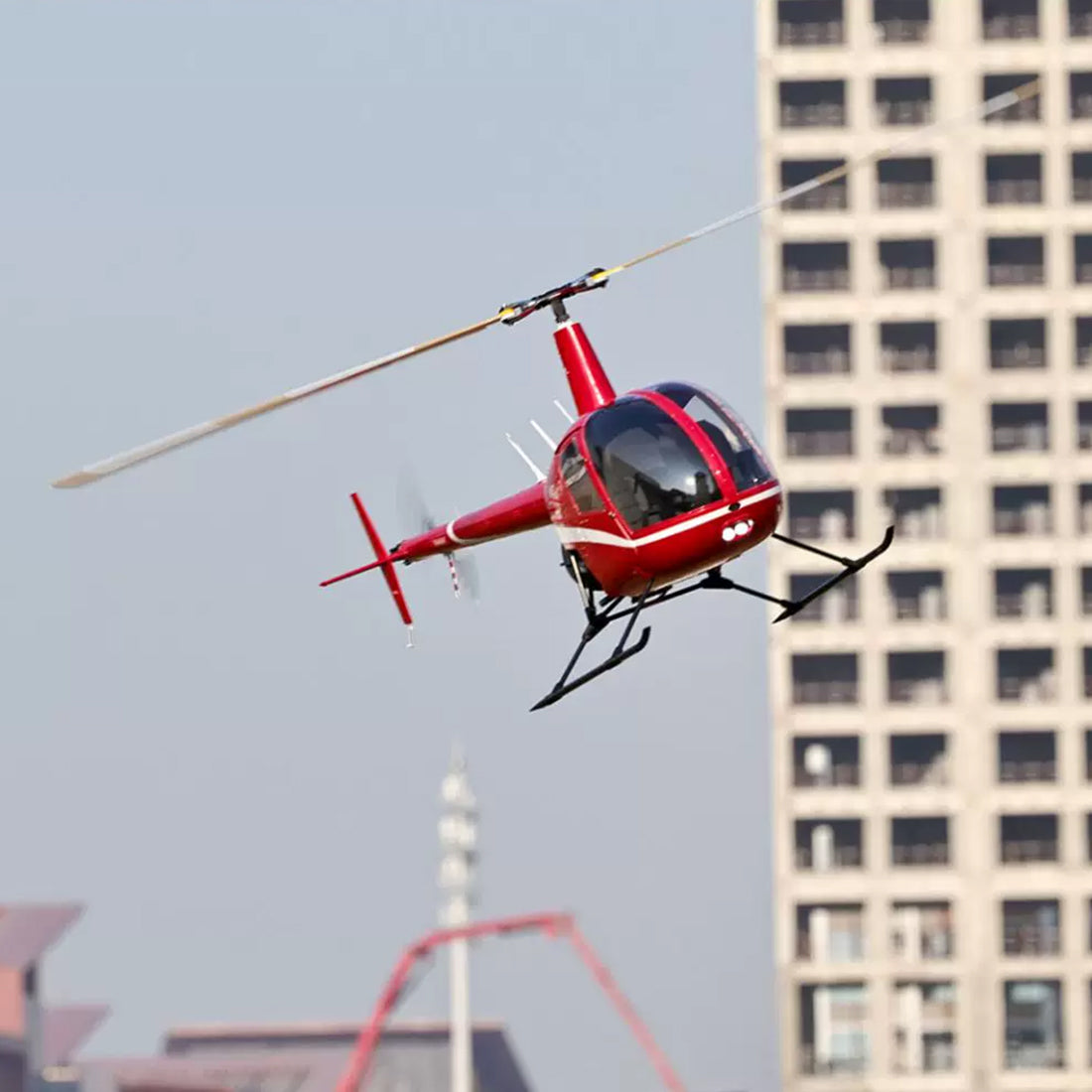 RVE R22 Robinson 1/4.5 Scale 700-Class RC Helicopter, 2.4GHz 6CH GPS Scale Model with H2 Flight Controller( RTF/KIT Version)