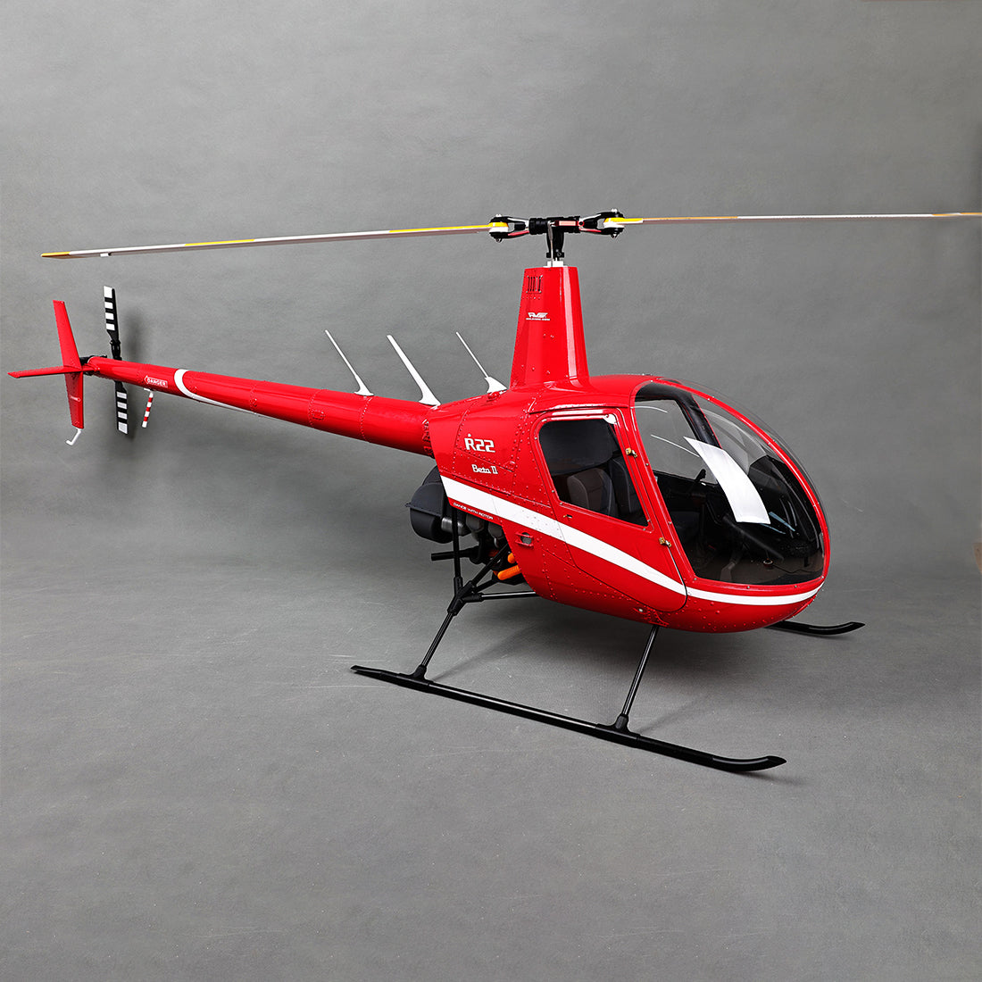RVE R22 Robinson 1/4.5 Scale 700-Class RC Helicopter, 2.4GHz 6CH GPS Scale Model with H2 Flight Controller( RTF/KIT Version)