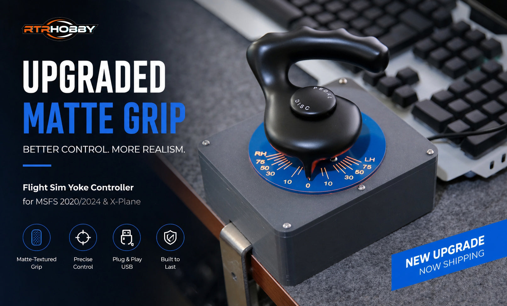 🏆Matte-Textured Grip for Better Flight Experience