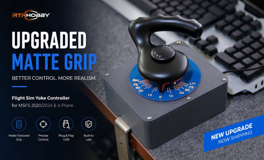 🏆Matte-Textured Grip for Better Flight Experience