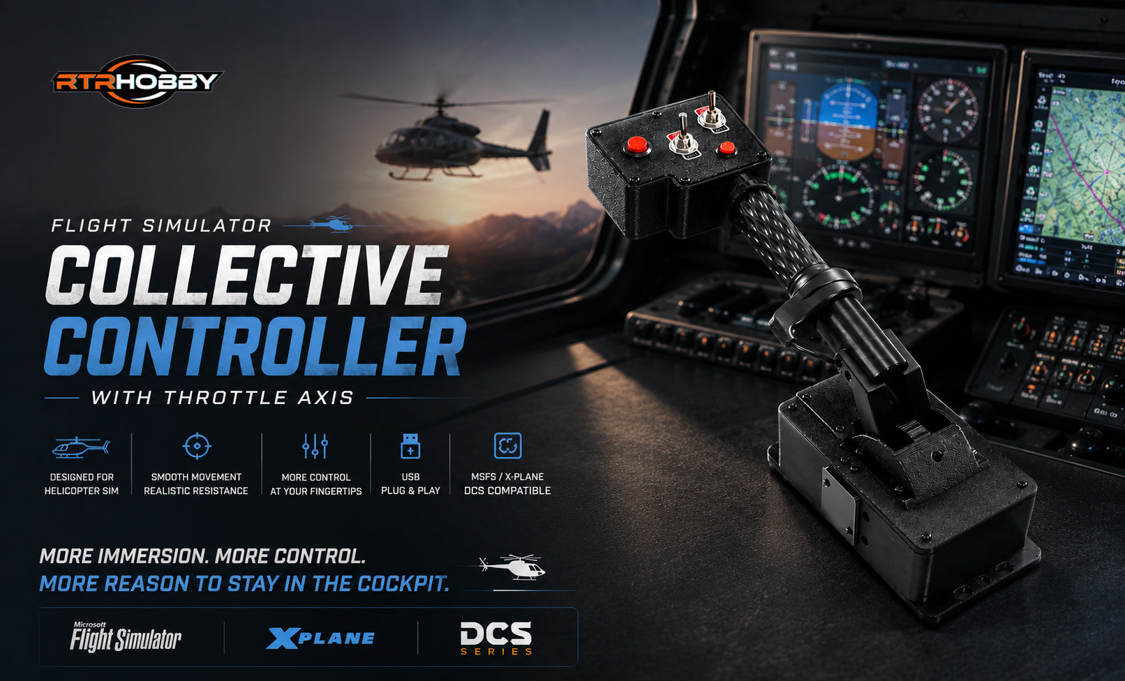 🚁 Flight Sim Collective Controller: A Hot Pick for Helicopter Sims