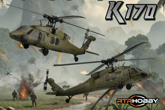 WL K170 Black Hawk UH-60L - Fly High with the Ideal RC Gift