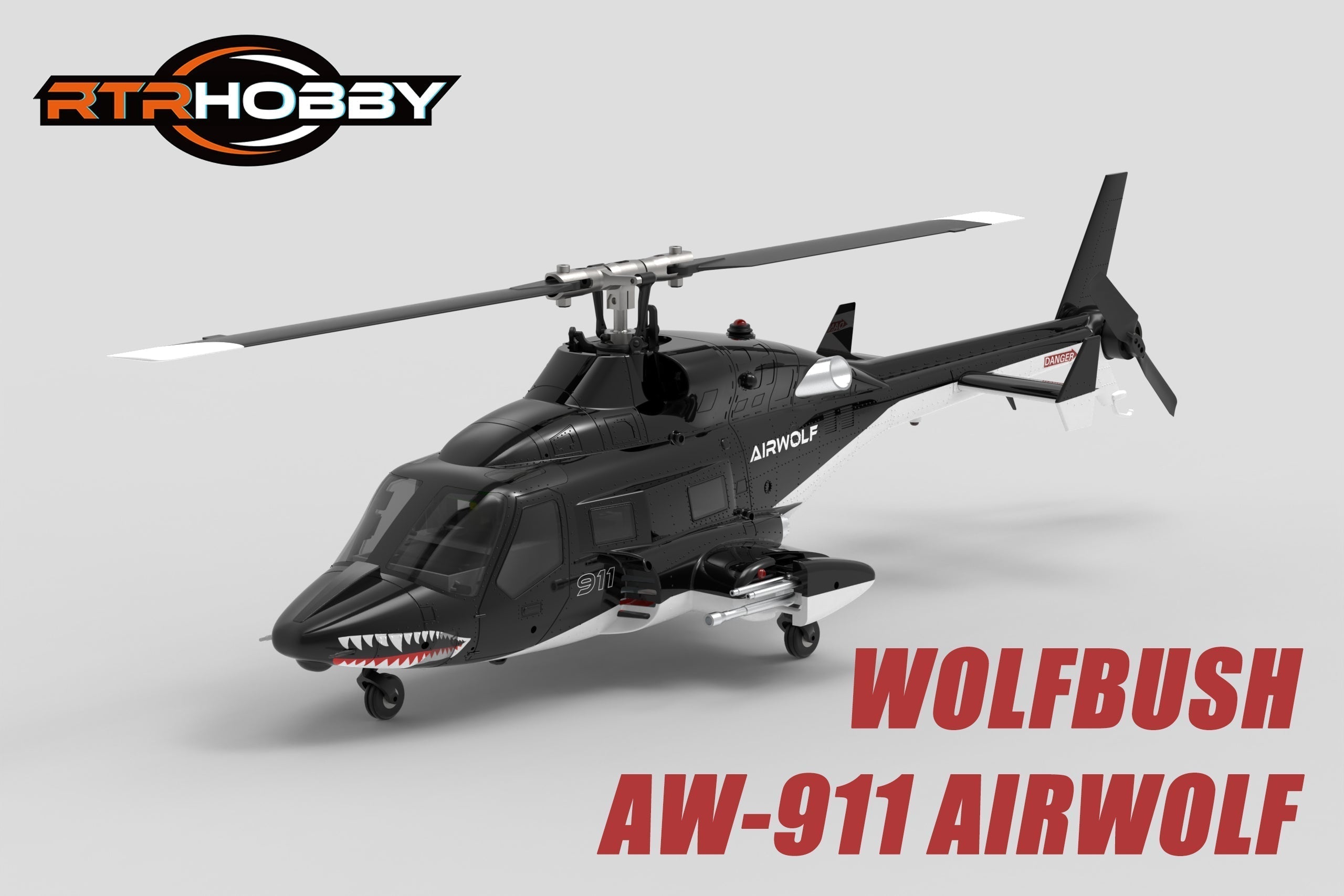 Next-Level Flight: Meet the WOLFBUSH AW-911 Airwolf RC Helicopter!