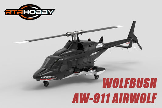 Next-Level Flight: Meet the WOLFBUSH AW-911 Airwolf RC Helicopter!