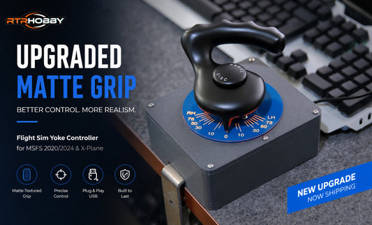 🏆Matte-Textured Grip for Better Flight Experience