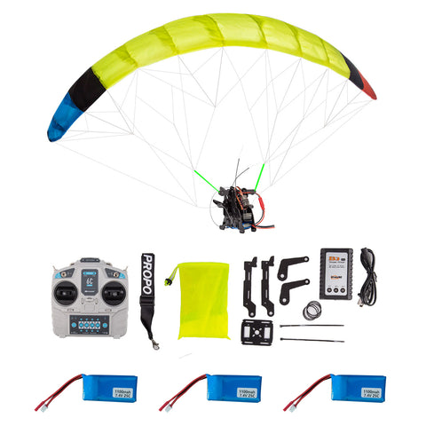 2.4G RC Electric Stunt Mini Paraglider Model High-Altitude Stunt Flight Paraglider Toy (RTF Version)