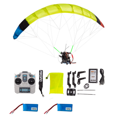 2.4G RC Electric Stunt Mini Paraglider Model High-Altitude Stunt Flight Paraglider Toy (RTF Version)