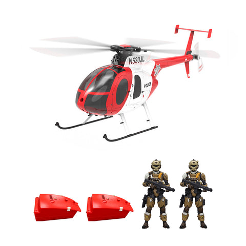 YU XIANG F119S MD500 1/16 Scale 250-Class 2.4G 9CH RC Little Bird Military Helicopter Model with Flybarless Rotor Head, 6G/3D Switchable Modes & Openable Cockpit