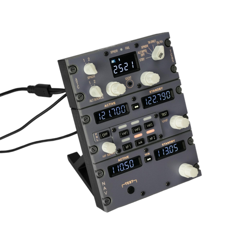 Hoowalt D201 B737 1:1 COCKPIT Radio Tuning Panel (RTP) for MSFS2020, MSFS2024, X-Plane 12 - Compatible with ZIBO737, PMDG737