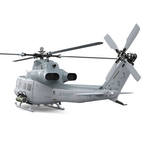 GOOSKY E7 UH-1Y 700 Size 1/9 Scale Military RC Helicopter with CNC Metal Main Body, Belt-Driven Tail and Mechanical Bearing System