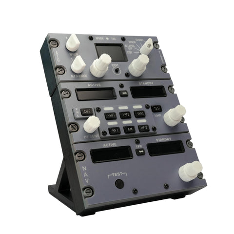 Hoowalt D201 B737 1:1 COCKPIT Radio Tuning Panel (RTP) for MSFS2020, MSFS2024, X-Plane 12 - Compatible with ZIBO737, PMDG737