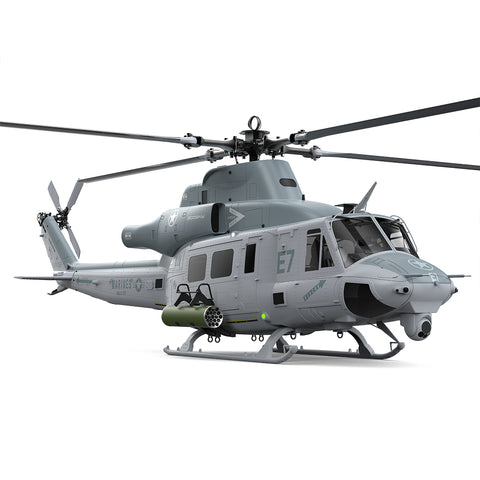 GOOSKY E7 UH-1Y 700 Size 1/9 Scale Military RC Helicopter with CNC Metal Main Body, Belt-Driven Tail and Mechanical Bearing System