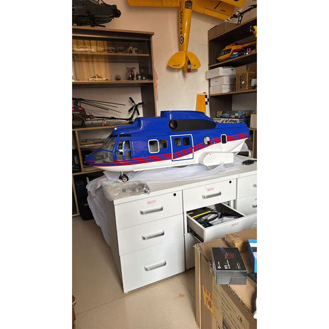 RTRHOBBY 700 Class EC225 2.4GHz 6-CH RC Helicopter with H1 PRO Flight Controller, GPS Positioning, Auto Hover, One-Key Return Mode2 (RTF Version)