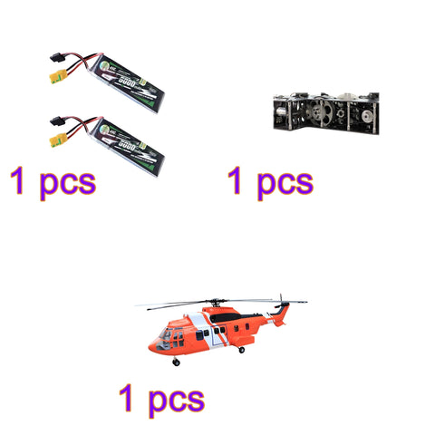 RTRHOBBY 700 Class EC225 2.4GHz 6-CH RC Helicopter with H1 PRO Flight Controller, GPS Positioning, Auto Hover, One-Key Return Mode2 (RTF Version)