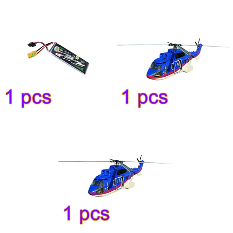 RTRHOBBY 700 Class EC225 2.4GHz 6-CH RC Helicopter with H1 PRO Flight Controller, GPS Positioning, Auto Hover, One-Key Return Mode2 (RTF Version)