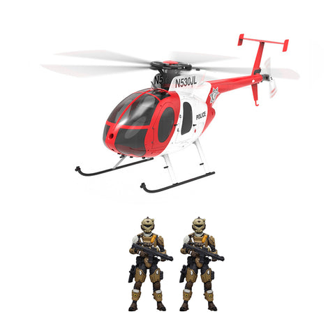 YU XIANG F119S MD500 1/16 Scale 250-Class 2.4G 9CH RC Little Bird Military Helicopter Model with Flybarless Rotor Head, 6G/3D Switchable Modes & Openable Cockpit