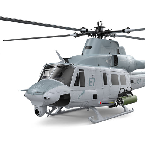 GOOSKY E7 UH-1Y 700 Size 1/9 Scale Military RC Helicopter with CNC Metal Main Body, Belt-Driven Tail and Mechanical Bearing System