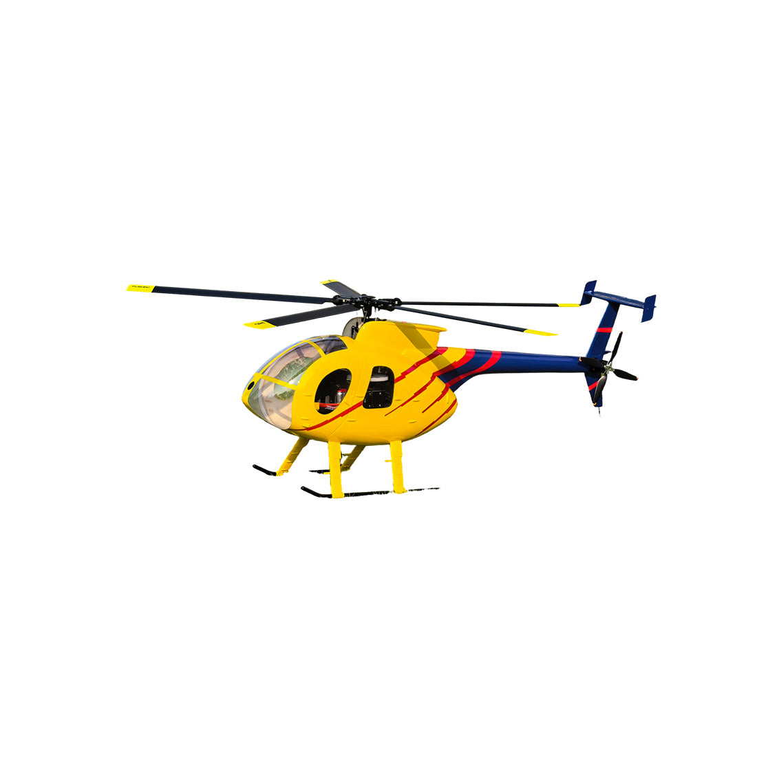 FL500 AH-6 500-Class 2.4G 6CH Scale RC Helicopter Model with FLISHRC L7 Flight Controller and 4-Mode Positioning GPS - RTF