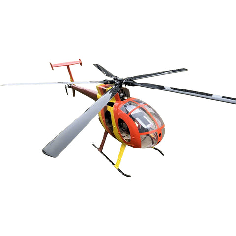 FL500 AH-6 500-Class 2.4G 6CH Scale RC Helicopter Model with FLISHRC L7 Flight Controller and 4-Mode Positioning GPS - RTF