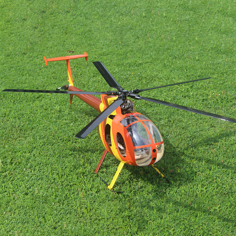 FL500 AH-6 500-Class 2.4G 6CH Scale RC Helicopter Model with FLISHRC L7 Flight Controller and 4-Mode Positioning GPS - RTF