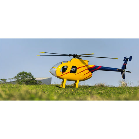 FL500 AH-6 500-Class 2.4G 6CH Scale RC Helicopter Model with FLISHRC L7 Flight Controller and 4-Mode Positioning GPS - RTF